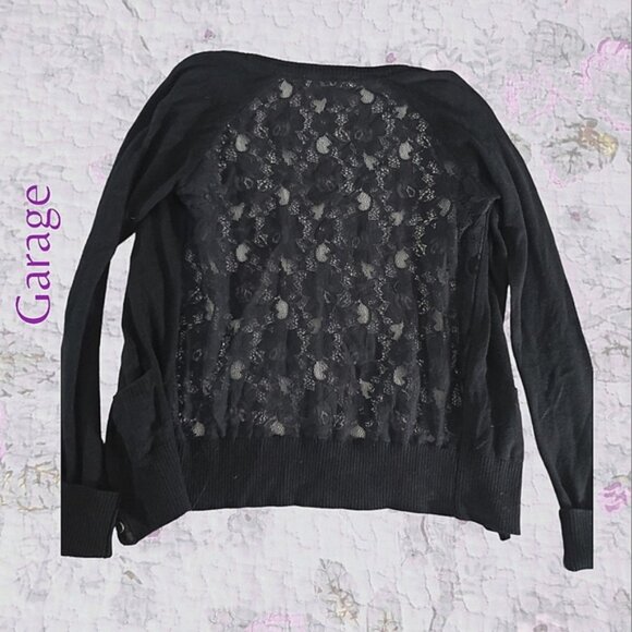 Garage Scoop Neck Lace Cardigan - Picture 10 of 16